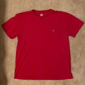 Red men’s Ralph Lauren pocket tee